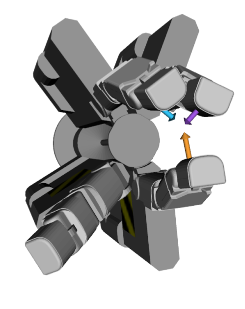 Multi-digit gripper grasp