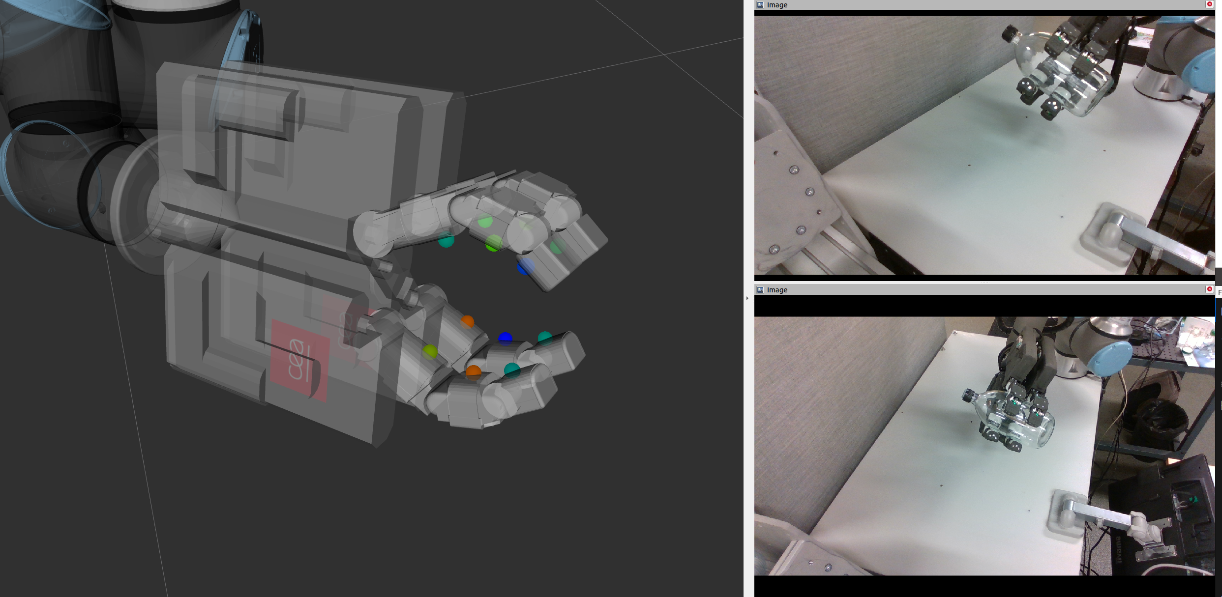 Contact point estimation in simulation